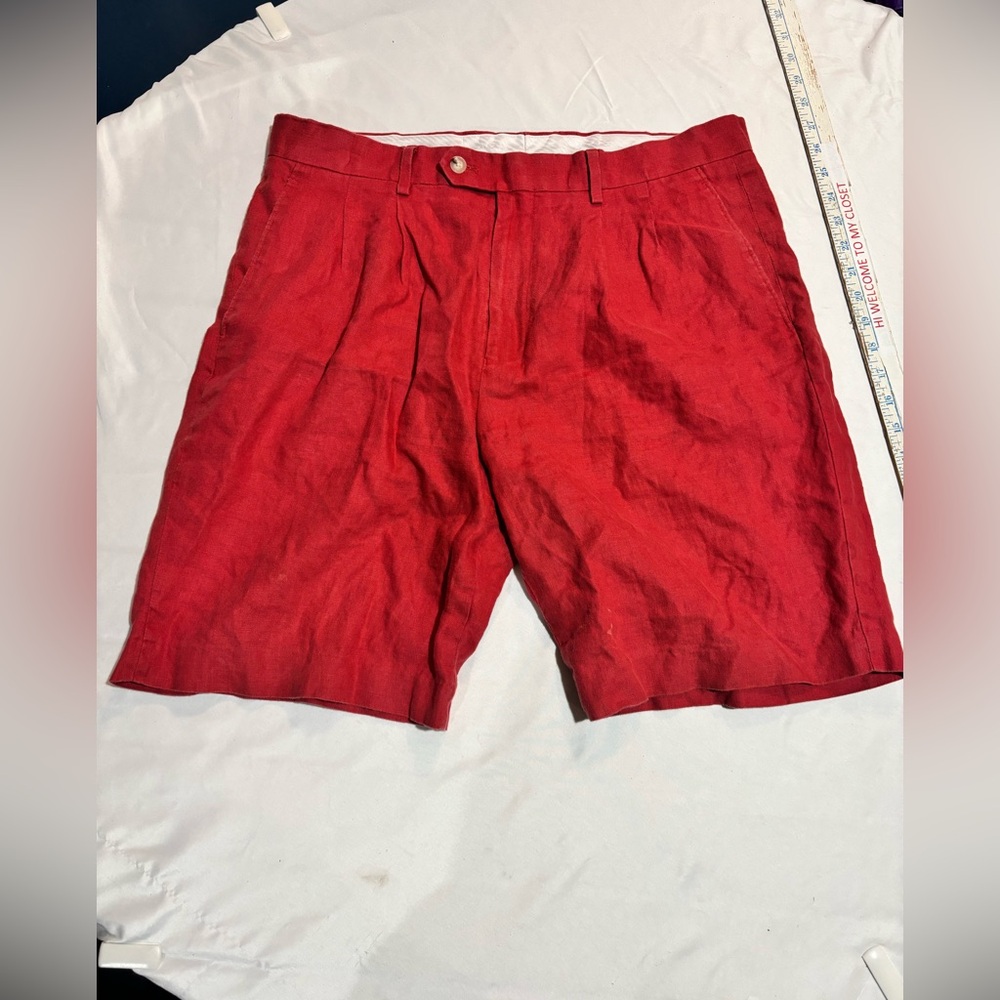 Paul Fredrick linen shorts